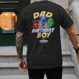 PJ Masks Group Shot Dad Of The Birthday Boy Logo Men's Back Print T-Shirt
