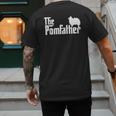 Pomeranian Father Dad The Pom Father Dog Lover Small Men's Back Print T-Shirt