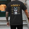 Pomsky Anatomy Dog Mom Dad Men's Back Print T-Shirt