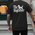 Poodle The Dogfather Cool Dog Daddy Dad Papa Father Men Kids Men's Back Print T-Shirt