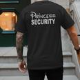 Princess Security Dad Or Boyfriend Security Men's Back Print T-Shirt