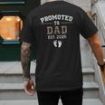 Promoted To Dad Est 2026 For Men Fathers Matching Men's Back Print T-Shirt
