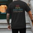 Promoted To Great Papa 2024 Fathers Day First Time Dad Men's Back Print T-Shirt Promoted To Great Papa 2024 Fathers Day First Time Dad Men's Back Print T-Shirt