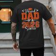 Proud Dad Of A 2026 Senior Basketball Graduation Family Men's Back Print T-Shirt