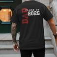 Proud Dad Of Class Of 2026 Graduate Men's Back Print T-Shirt