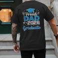 Proud Dad Of a Class Of 2026 Graduate Senior 2026 Men's Back Print T-Shirt