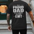 Proud Dad Of a Freaking Awesome EMT Emergency Medical Men's Back Print T-Shirt