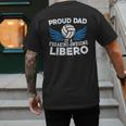 Proud Dad Of A Freaking Awesome Libero Volleyball Father Men's Back Print T-Shirt Proud Dad Of A Freaking Awesome Libero Volleyball Father Men's Back Print T-Shirt