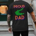 Proud Dad Of A Gator Unique Idea For Fathers Day Men's Back Print T-Shirt