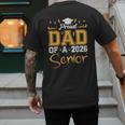 Proud Dad Of A Senior 2026 Class Of 2026 Graduate Men's Back Print T-Shirt