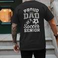 Proud Dad Of a Soccer Senior Class Of 2026 Graduation Men's Back Print T-Shirt