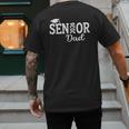 Proud Senior Dad 2026 Senior 2026 Dad Class Of 2026 Father Men's Back Print T-Shirt