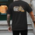 Pug Anti Depressant Mom Dad Kids Men's Back Print T-Shirt Pug Anti Depressant Mom Dad Kids Men's Back Print T-Shirt