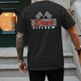 Race Car Birthday Party Racing Family Dad Pit Crew Men's Back Print T-Shirt Race Car Birthday Party Racing Family Dad Pit Crew Men's Back Print T-Shirt