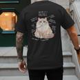 Ragdoll Cat Anatomy Cute Pet Mom Dad Cream Bicolor Men's Back Print T-Shirt Ragdoll Cat Anatomy Cute Pet Mom Dad Cream Bicolor Men's Back Print T-Shirt