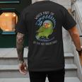 Red-Lored Amazon Parrot Aaaa Cute Pet Bird Mom Dad Men's Back Print T-Shirt