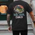 Reel Cool Dad Fishing Vintage Retro Father's Day Men's Back Print T-Shirt