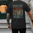 Retro Cheer Dad Straight Outta Money Men's Back Print T-Shirt
