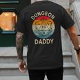Retro Dungeon Daddy Fathers Day Men's Back Print T-Shirt