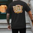 Retro Groovy Dad Family Birthday 60s 70s Hippie Costume Men's Back Print T-Shirt