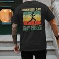 Retro Running Dad Runner Marathon Athlete Humor Outfit Men's Back Print T-Shirt