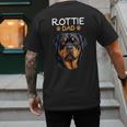 Rottie Dad Rottweiler Dog Men's Back Print T-Shirt