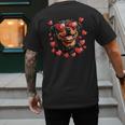 Rottweiler Heart Glasses Cute Rottie Dog Lover Mom Dad Kids Men's Back Print T-Shirt