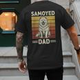 Samoyed Dad Men's Back Print T-Shirt