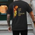 I Saw That I'm Telling Dad Religious Christian Jesus Men's Back Print T-Shirt