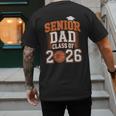Senior Dad Class Of 2026 Graduate Basketball Graduation 2026 Men's Back Print T-Shirt
