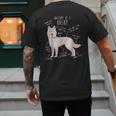 Siberian Husky Dog Anatomy Pet Mom Cute Dog Dad Men Women Kids Men's Back Print T-Shirt