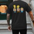 The Simpsons Father's Day Bart Lisa Maggie Dad Birthday Men's Back Print T-Shirt