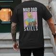 The Simpsons Father's Day Mad Dad Skills Homer Poster Men's Back Print T-Shirt