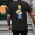 The Simpsons Homer Number 1 Dad Father's Day V2 Men's Back Print T-Shirt