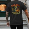 Skeleton Papa Halloween Dad Tax Making Sure Not Poison Men's Back Print T-Shirt