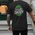 Smoke Daddy Green Egg Pitmaster Dad Tshirt BBQ Grill Men's Back Print T-Shirt