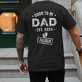 Soon To Be Dad Again Promoted To Dad Again 2026 Men's Back Print T-Shirt Soon To Be Dad Again Promoted To Dad Again 2026 Men's Back Print T-Shirt