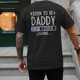 Soon To Be Daddy 2026 Loading Pregnancy Announcement 2026 Men's Back Print T-Shirt