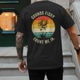 Sounds Fishy Count Me In Dad Grandpa Vintage Fishing Men's Back Print T-Shirt