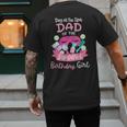 Spa Birthday Party Dad Of The Pampered Bday Girl Family Men's Back Print T-Shirt