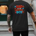 Spider Birthday Party Dad Of The Birthday Boys Spider Webs Men's Back Print T-Shirt