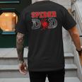 Spider Dad Spidey Birthday Family Matching Kid Daddy Spiders Men's Back Print T-Shirt