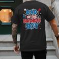 Spider Web Dad Of The Birthday Boy Men's Back Print T-Shirt