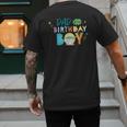 Star Wars Grogu Mandalorian Toon Dad Of The Birthday Boy Men's Back Print T-Shirt