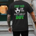 Step Dad Of The Birthday Boy Soccer Stars Outfit Men's Back Print T-Shirt