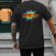 Super Dad Family Matching Superhero Comics Set Fathers Day Men's Back Print T-Shirt