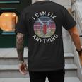 Swiss Army Knife DIY Dad Fathers Day Fix Anything Handyman Men's Back Print T-Shirt