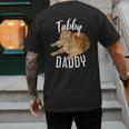 Tabby Daddy Cat Lover Saying Graphic Men's Back Print T-Shirt