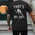 That's My Girl Volleyball Dad Of A Volleyball Player Father Men's Back Print T-Shirt