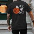 That's My Son Basketball Lovers For Mom Or Dad Men's Back Print T-Shirt